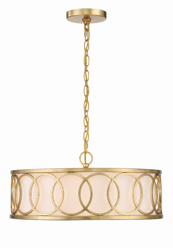 Crystorama Libby Langdon Graham 6 Light Antique Gold Chandelier