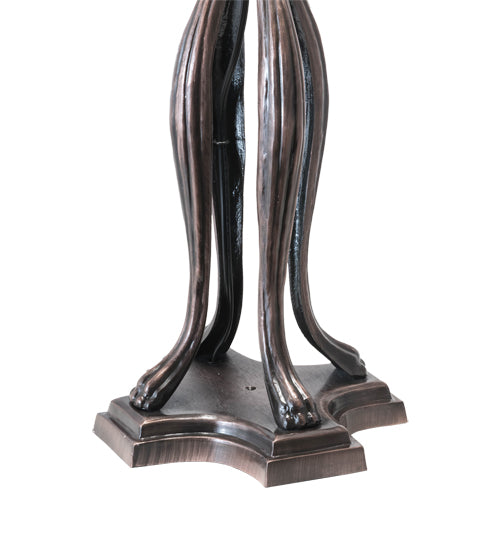 30" High Renaissance Rose Table Lamp