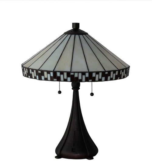 22" High Checkerboard Table Lamp