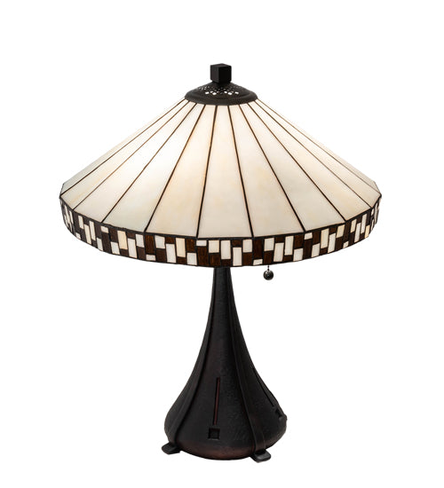 22" High Checkerboard Table Lamp