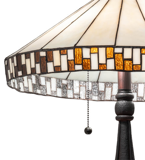 22" High Checkerboard Table Lamp