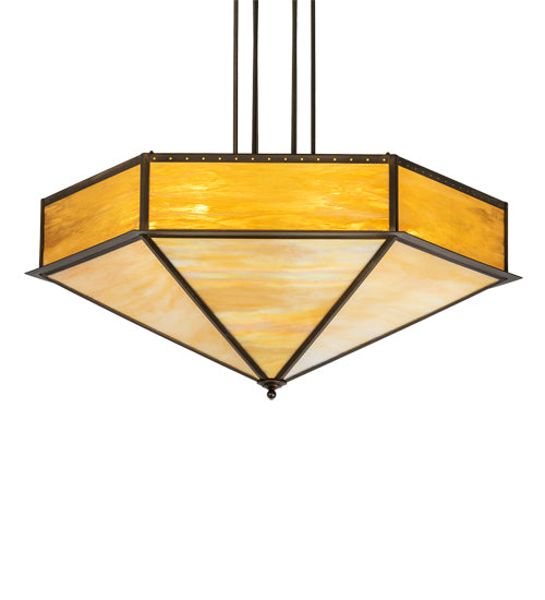 51" Wide Hexagon Inverted Pendant