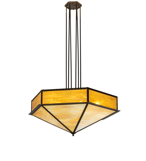 51" Wide Hexagon Inverted Pendant