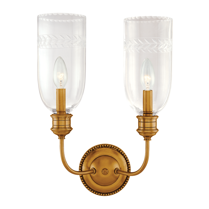 Lafayette Wall Sconce 12" - Aged Brass