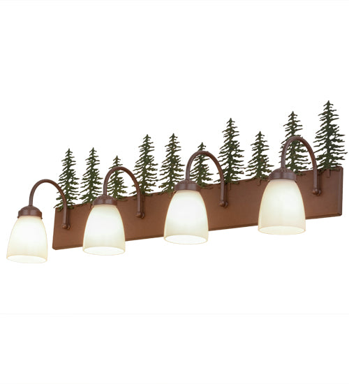 35"W Tall Pines 4 Lt Vanity Light