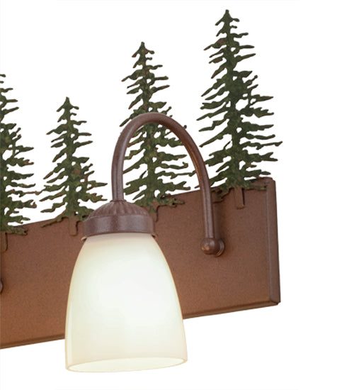 35"W Tall Pines 4 Lt Vanity Light