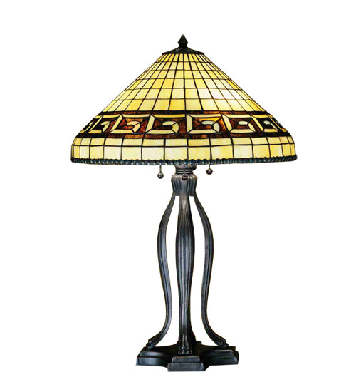 30"H Greek Key Table Lamp