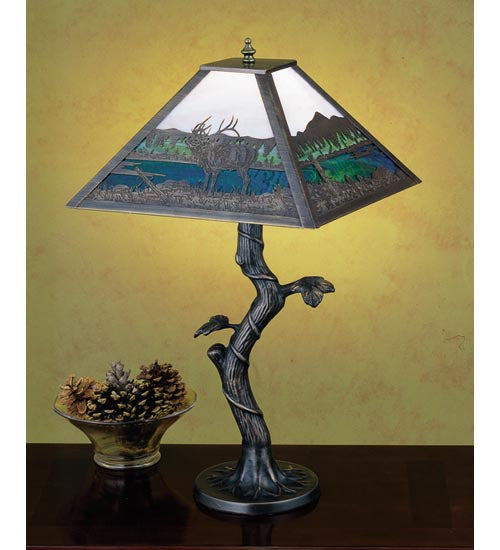 23"H Elk Creek Mission Apple Tree Table Lamp