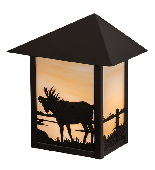 9" Wide Seneca Moose Wall Sconce