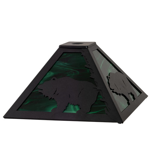 12" Square Grizzly Bear Shade