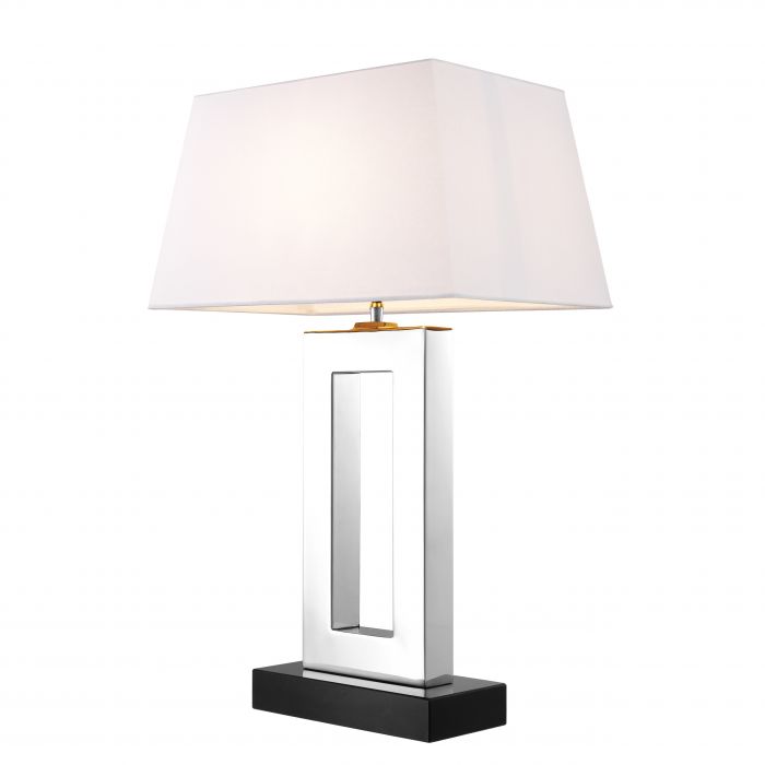 Table Lamp Arlington Nickel Finish Including Shade