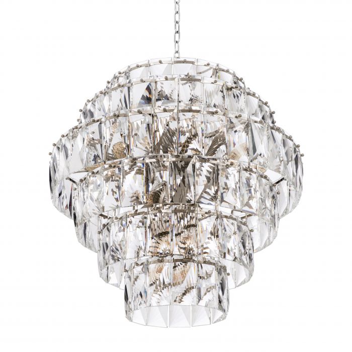 Chandelier Amazone Large Nickel Finish