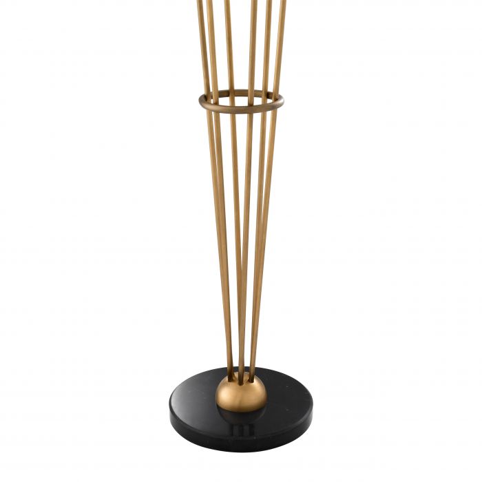 Floor Lamp Tortora Antique Brass Finish