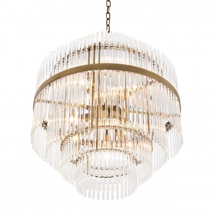 Chandelier East Antique Brass Finish