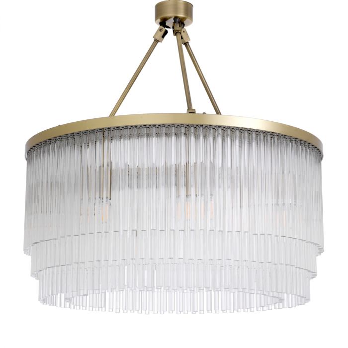 Chandelier Hector Small Light Brushed Brass Finish