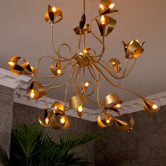 Chandelier Corrientes Antique Brass Finish