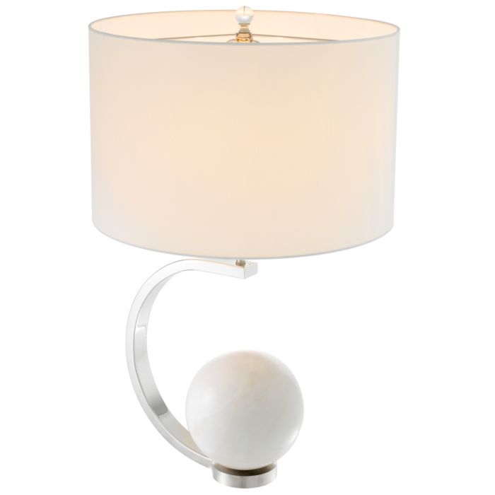 Table Lamp Luigi Nickel Finish Including Shade