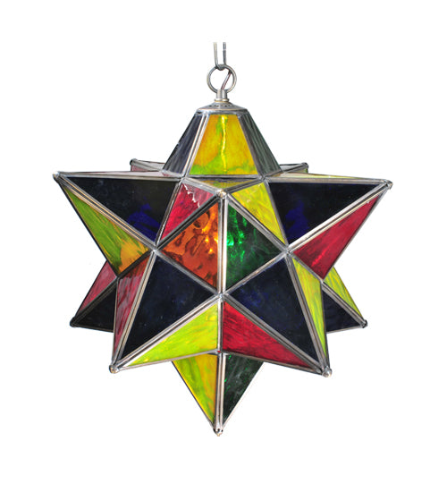 18" Wide Moravian Star Pendant