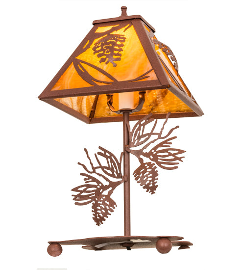 15"H Whispering Pines Accent Lamp