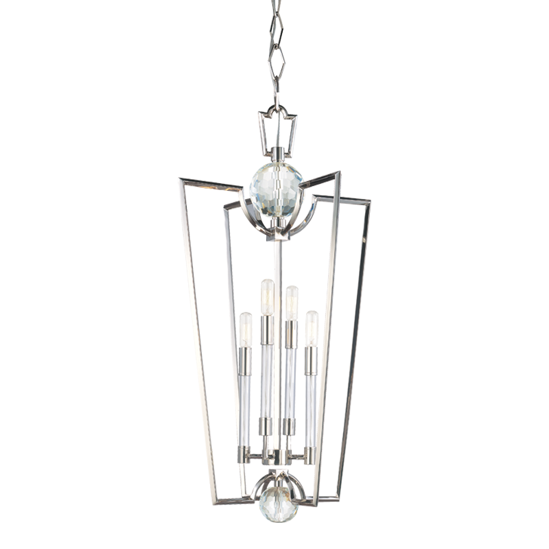 Waterloo Pendant 33" - Polished Nickel