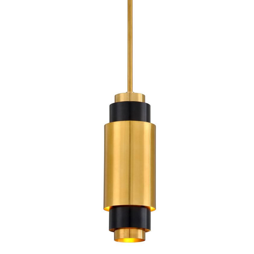 Sidcup Pendant 14" - Vintage Brass Bronze Accents