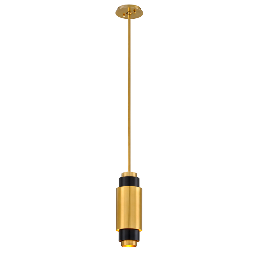 Sidcup Pendant 14" - Vintage Brass Bronze Accents