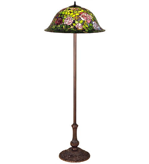 63"H Tiffany Rosebush Floor Lamp