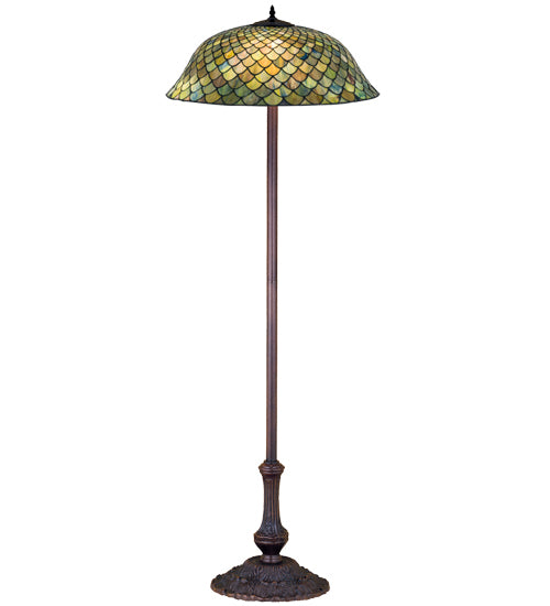 63"H Tiffany Fishscale Floor Lamp