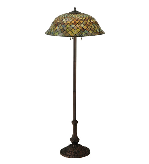 63"H Tiffany Fishscale Floor Lamp