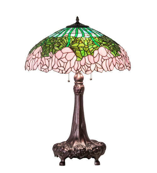 31" High Tiffany Cabbage Rose Table Lamp