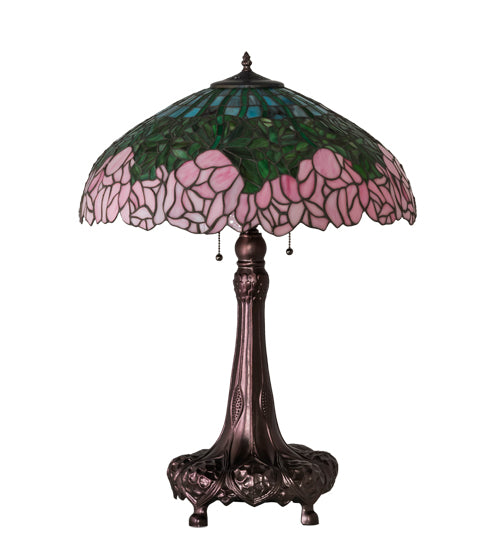 31" High Tiffany Cabbage Rose Table Lamp