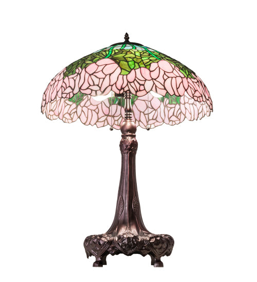 31" High Tiffany Cabbage Rose Table Lamp