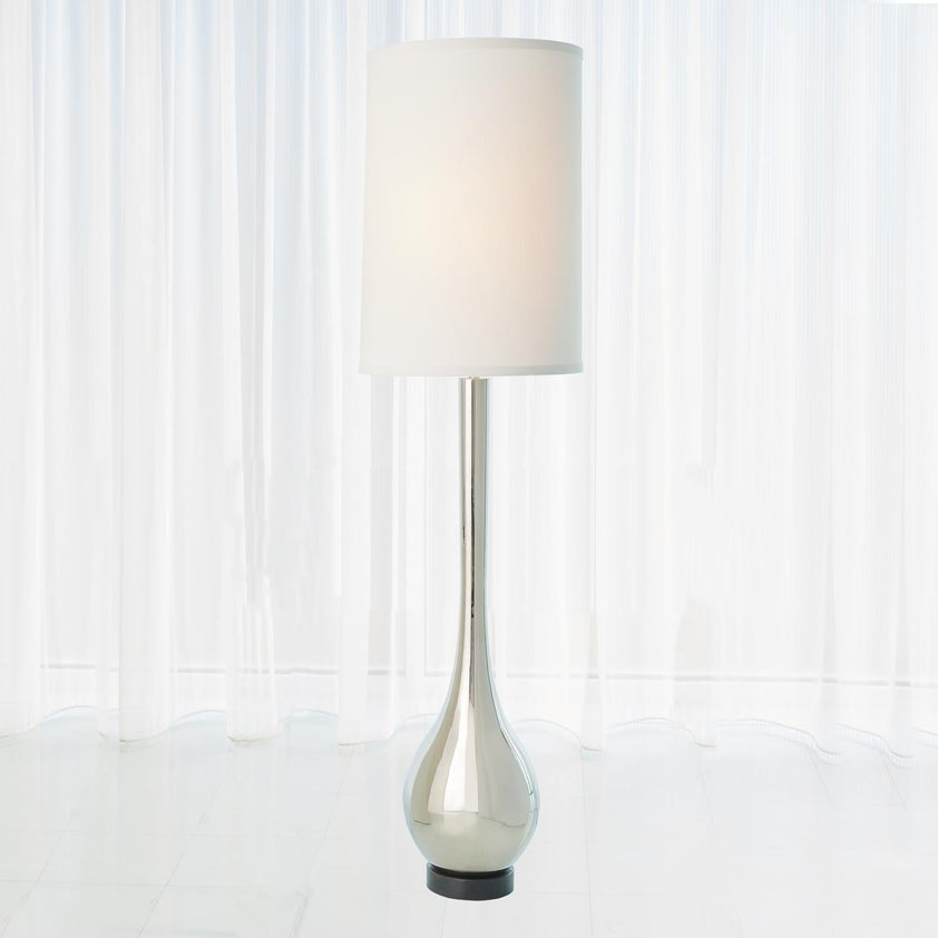 Bulb Floor Lamp-Nickel