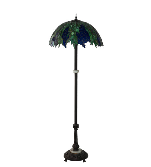 60"H Tiffany Honey Locust Floor Lamp