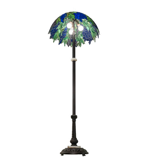 60"H Tiffany Honey Locust Floor Lamp