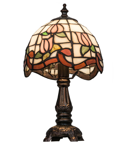 12"H Roseborder Mini Lamp