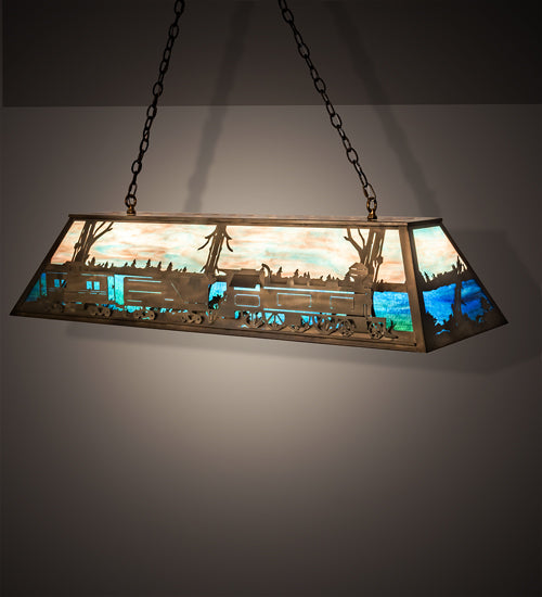 60" Long Train Oblong Pendant