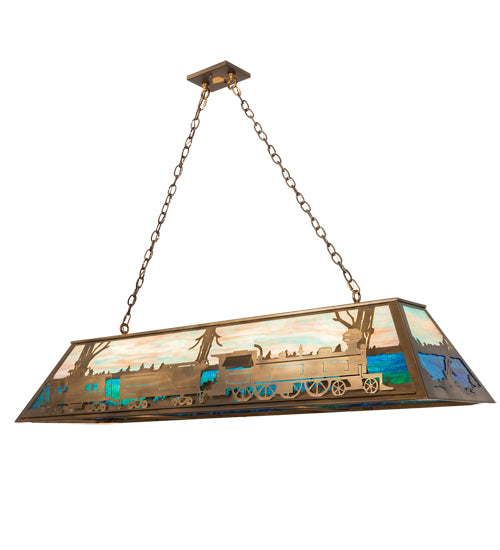 60" Long Train Oblong Pendant