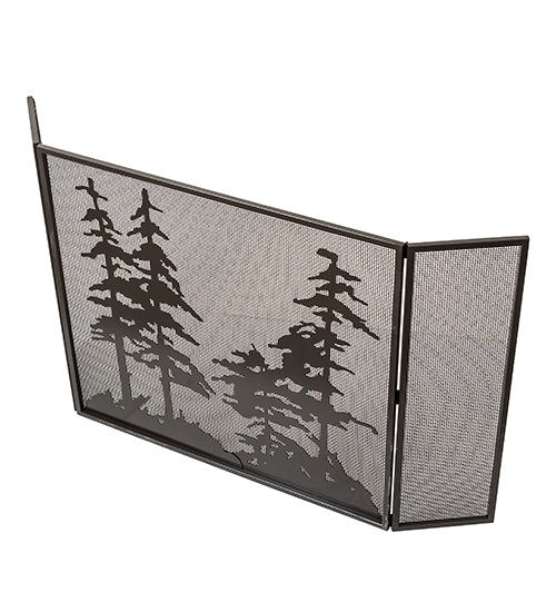 68" Wide X 39" High Tall Pines Fireplace Screen