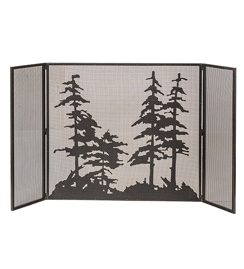 68" Wide X 39" High Tall Pines Fireplace Screen