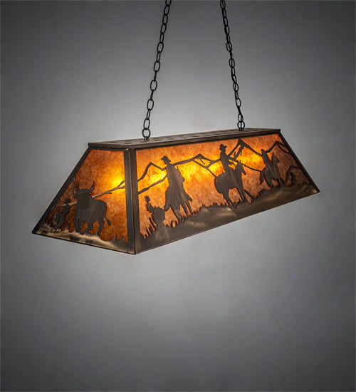 48" Long Rustlers Oblong Pendant