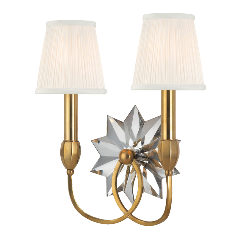 Barton Wall Sconce 14" - Aged Brass