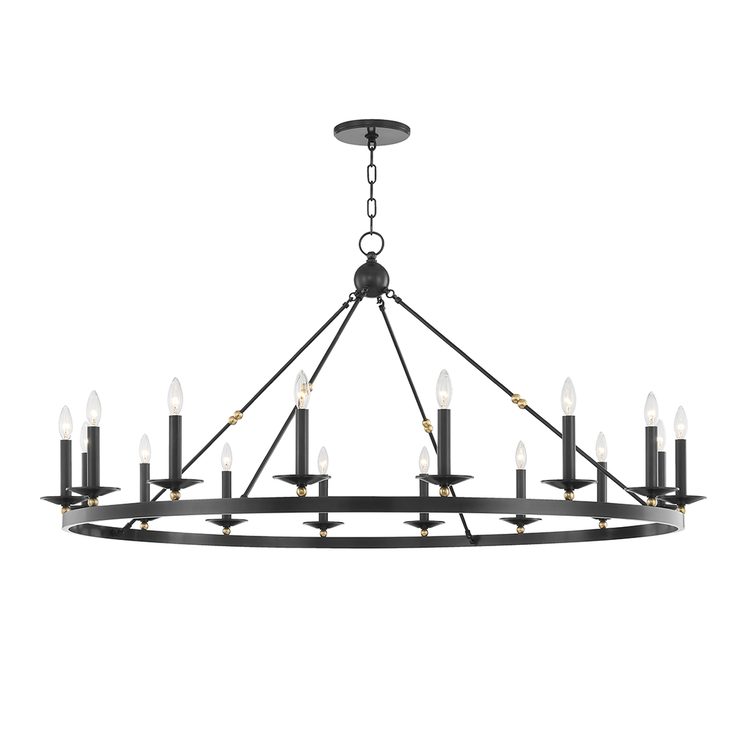 Allendale Chandelier 27" - Aged Old Bronze