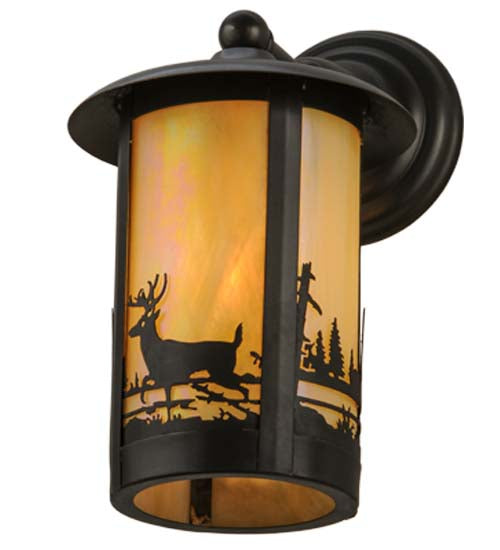 7.5"W Fulton Deer Creek Solid Mount Wall Sconce