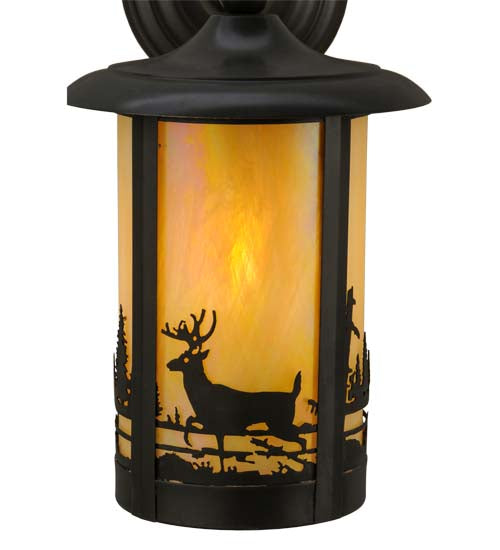 7.5"W Fulton Deer Creek Solid Mount Wall Sconce