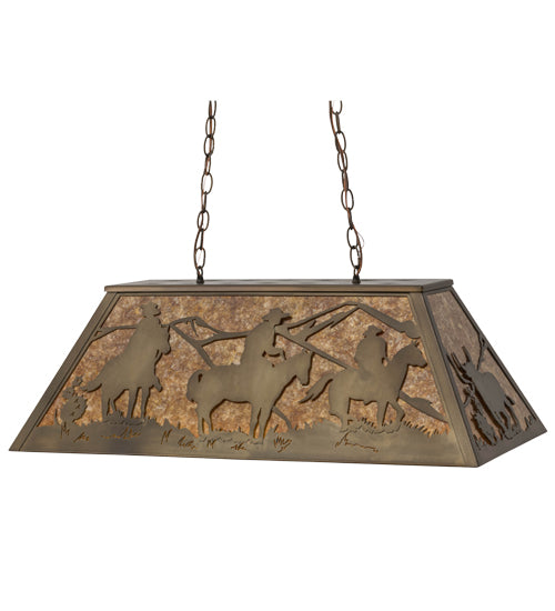 33"L Rustlers Oblong Pendant