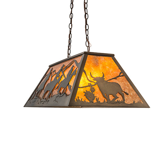 33"L Rustlers Oblong Pendant