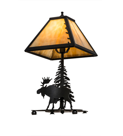 15.5"H Lone Moose Accent Lamp