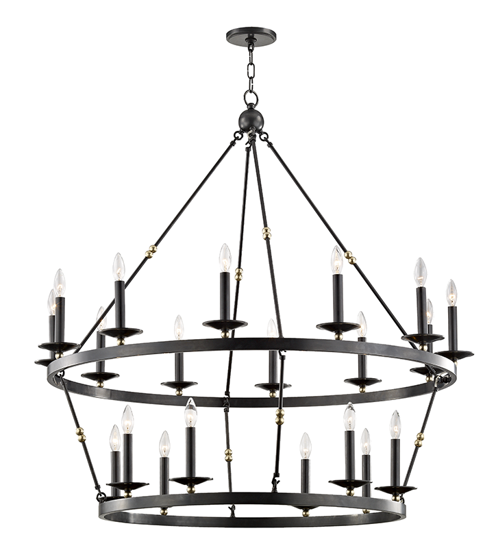 Allendale Chandelier 38" - Aged Old Bronze