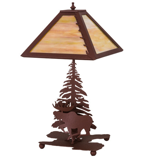 21"H Moose On The Loose Table Lamp